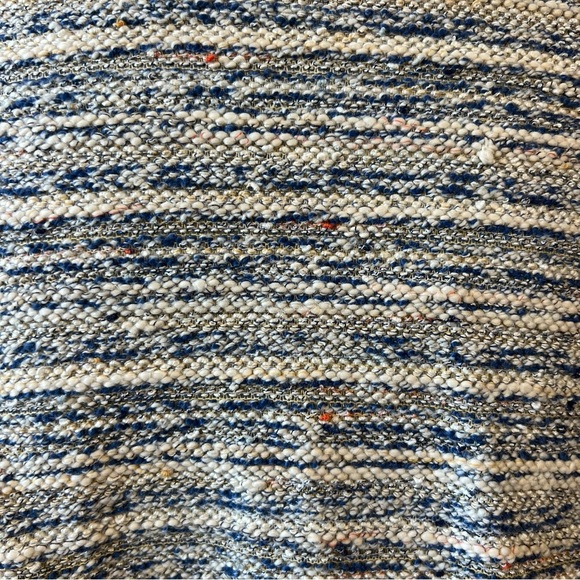 Loft Tweed Mini Skirt Pockets Textured Blue White Career Casual Size XS - Picture 6 of 8